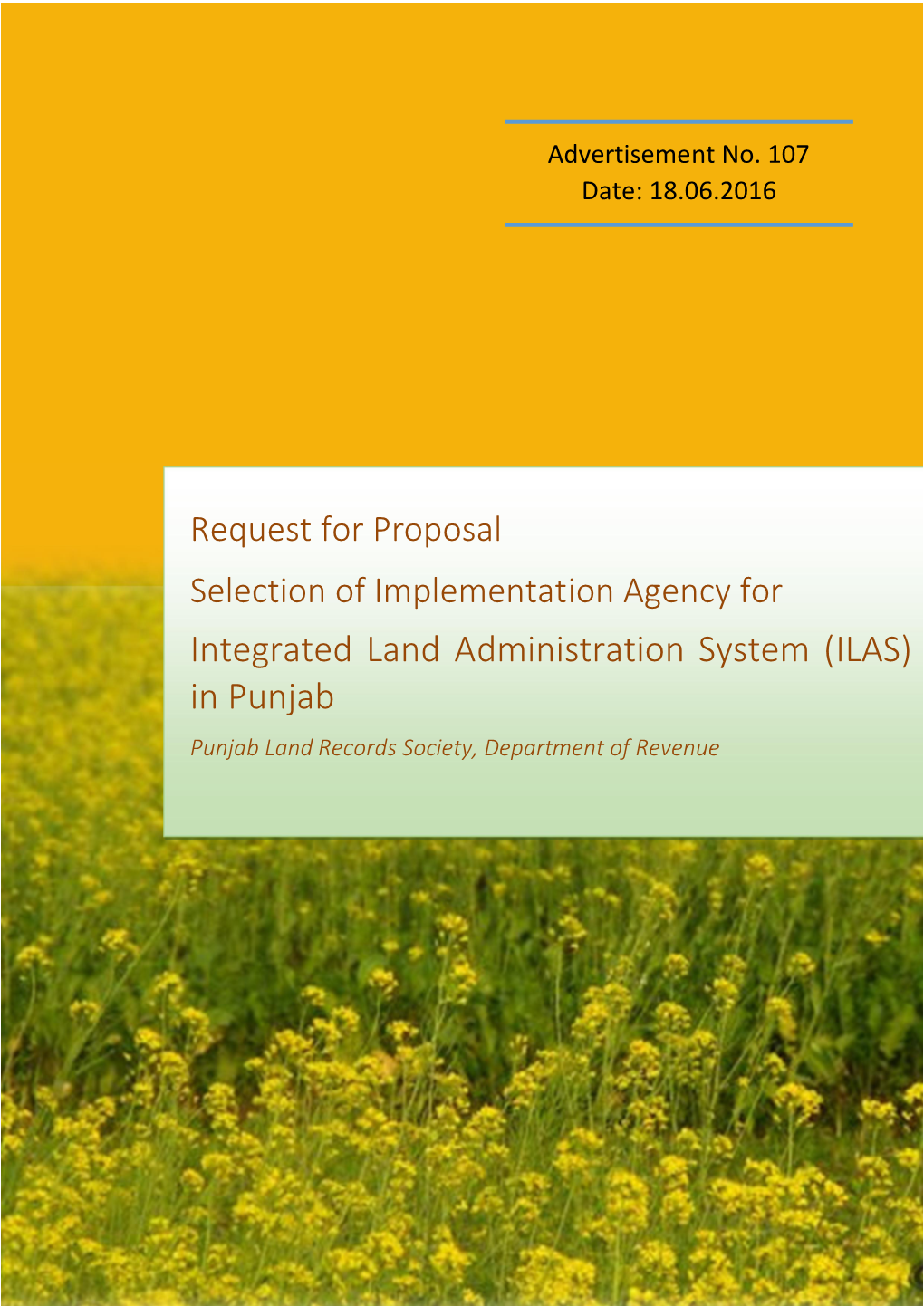 Integrated Land Administration System (ILAS) in Punjab