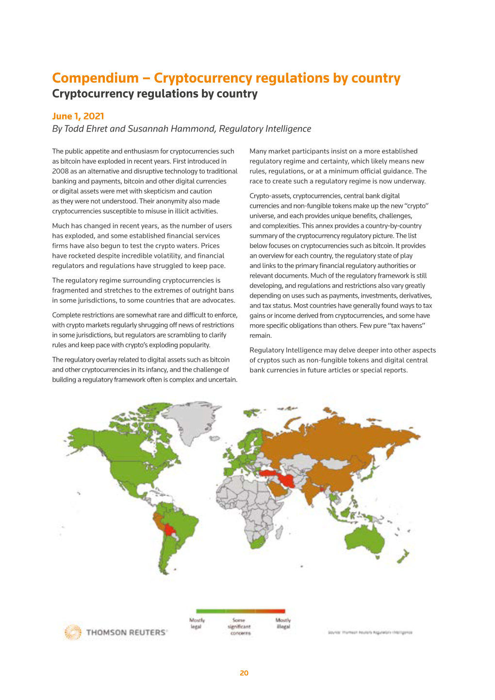 Cryptocurrency Regulations by Country Cryptocurrency Regulations by Country