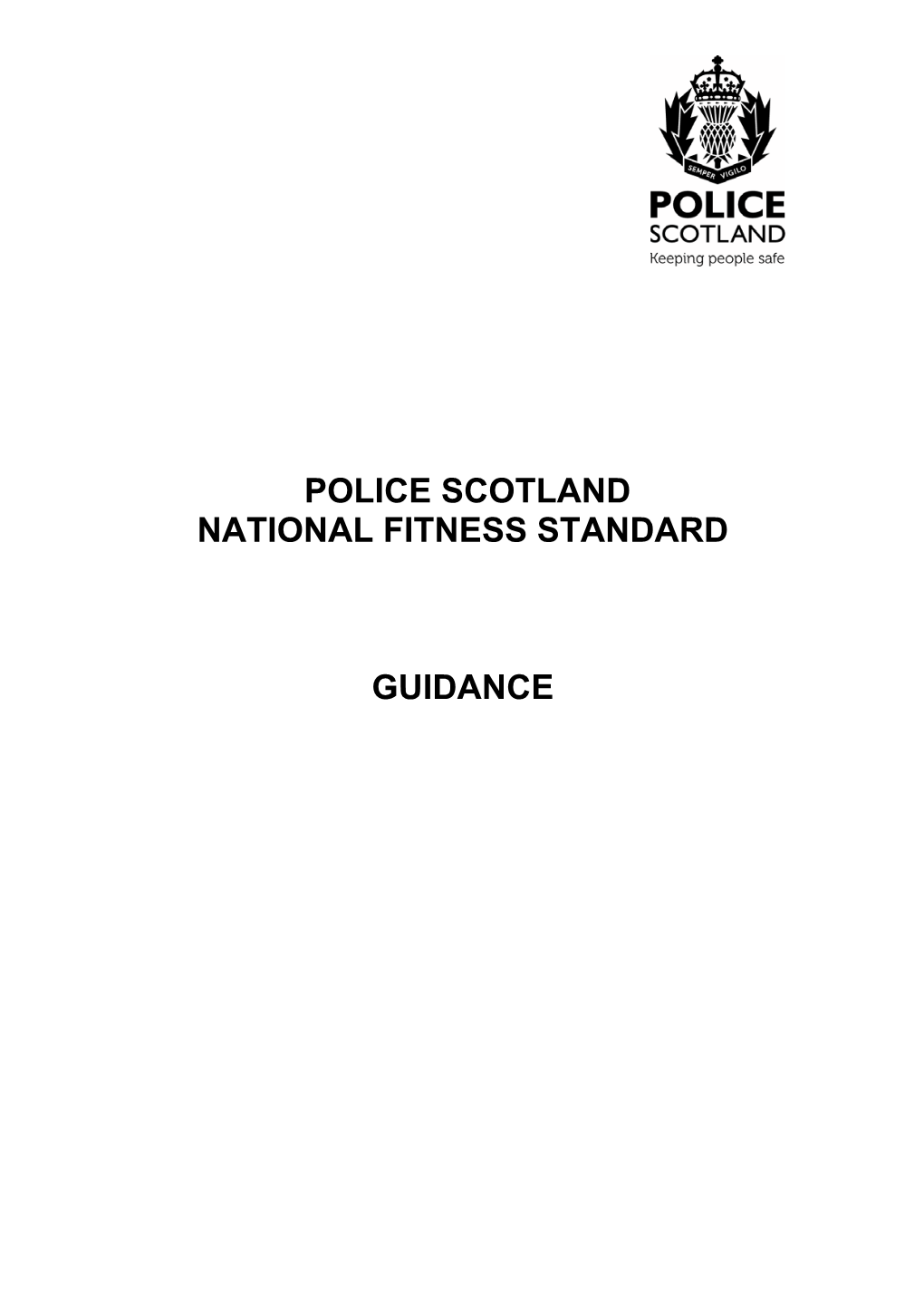 Police Scotland National Fitness Standard Guidance