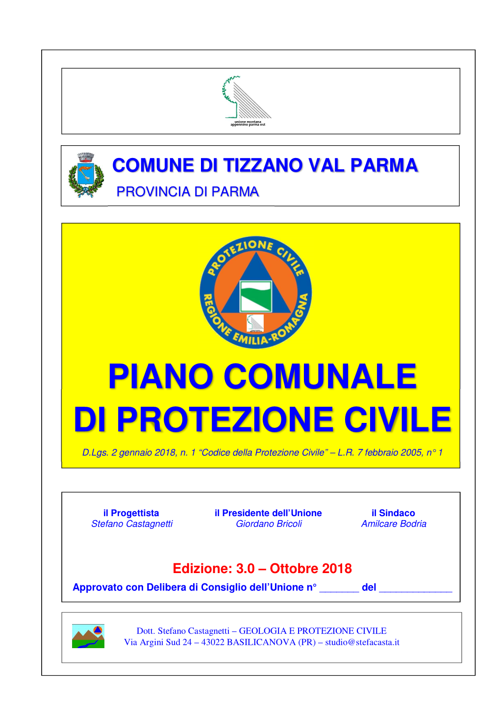 Piano Comunale Di Protezione Civile