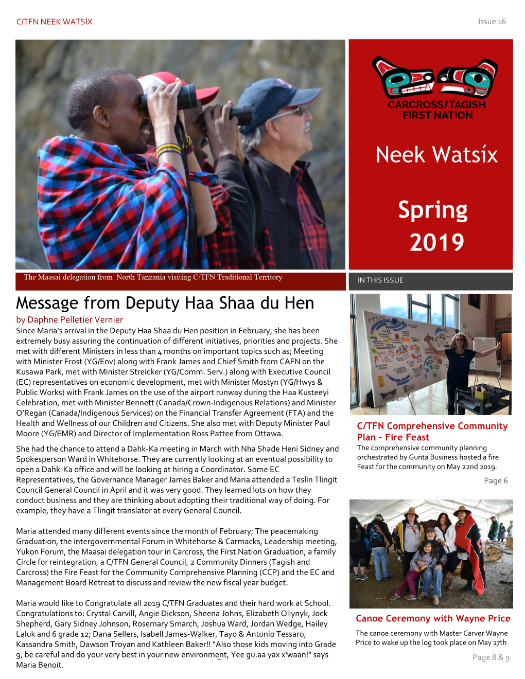 Newsletter Spring 2019