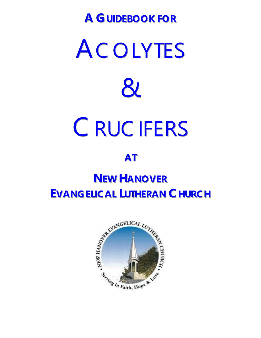 Acolytes Crucifers