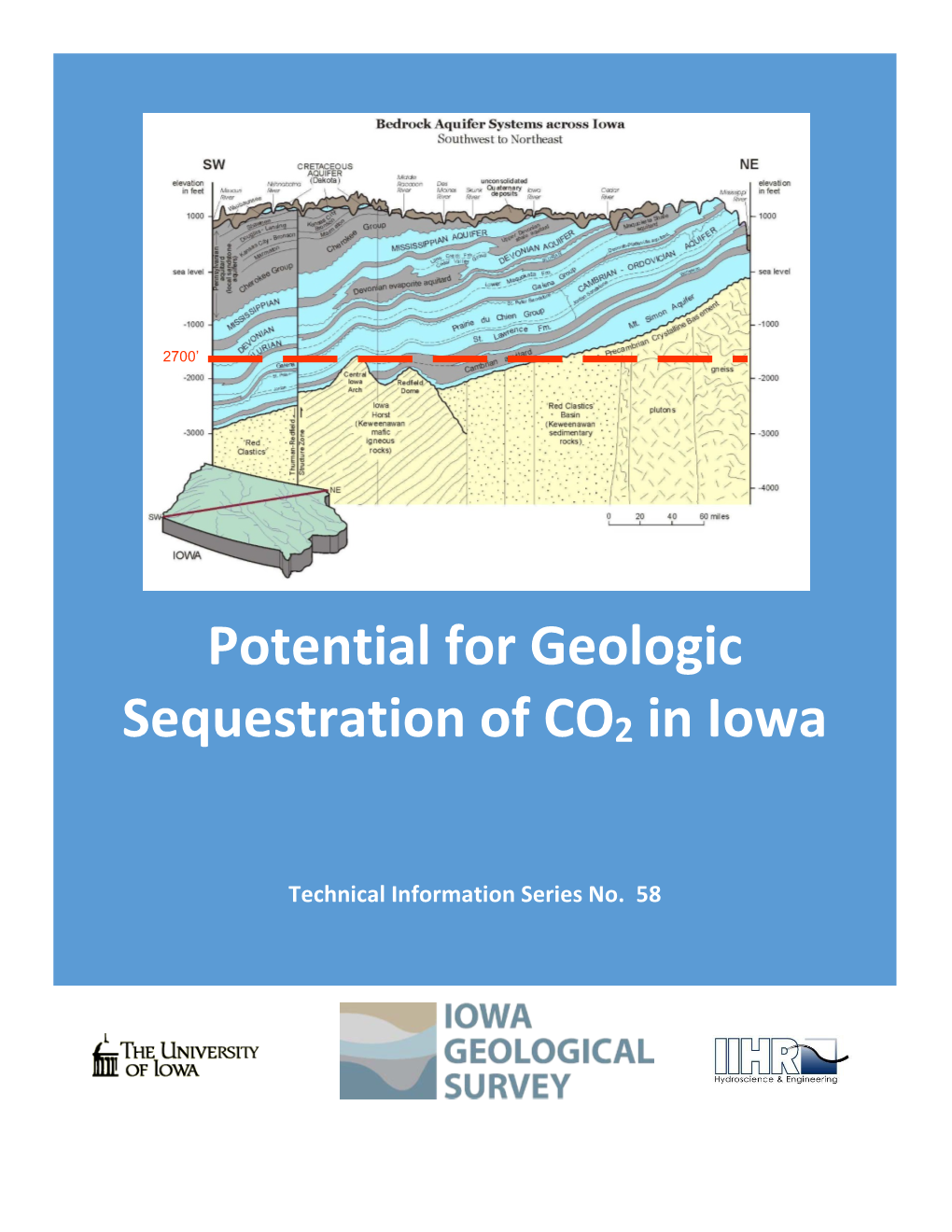 Potential for Geologic Sequestration of CO2 in Iowa