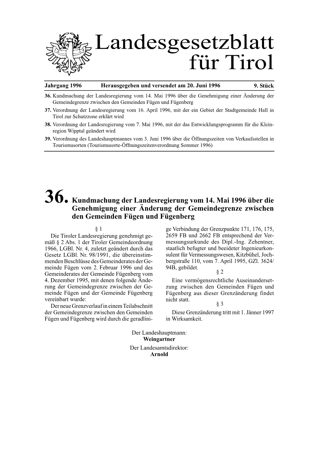 Landesgesetzblatt Für Tirol