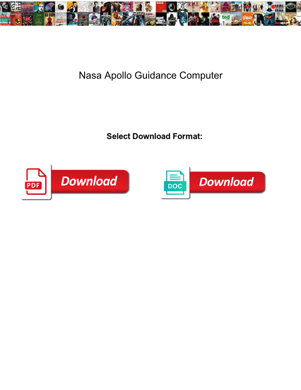 Nasa Apollo Guidance Computer