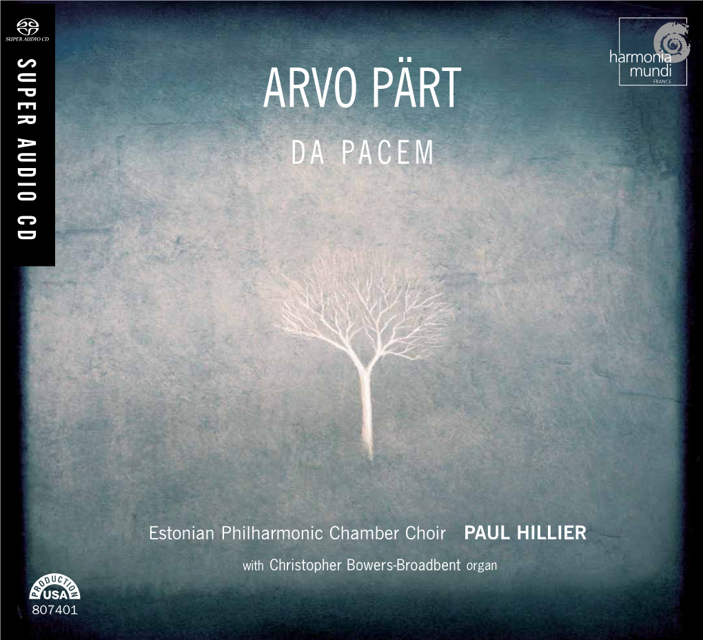 Arvo Pärt D a Pa C E M