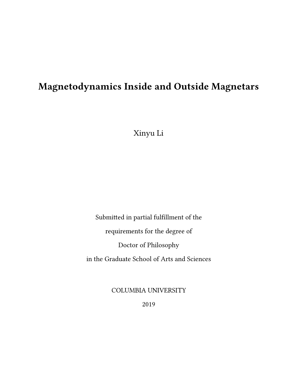 Magnetodynamics Inside and Outside Magnetars