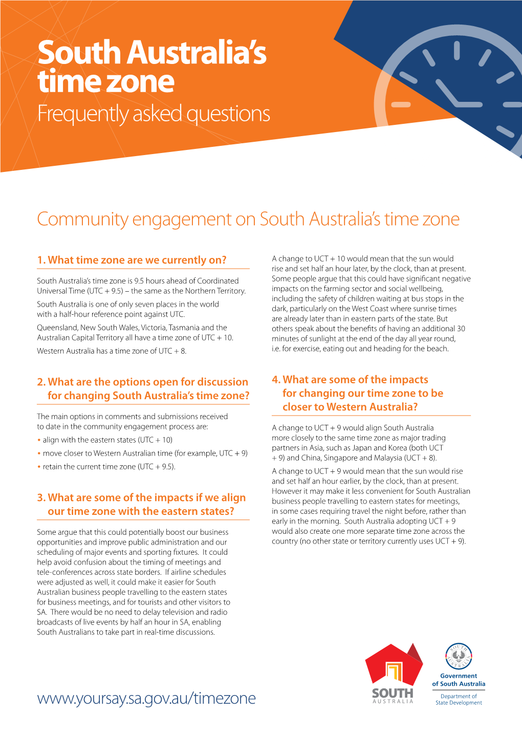 South Australia's Time Zone