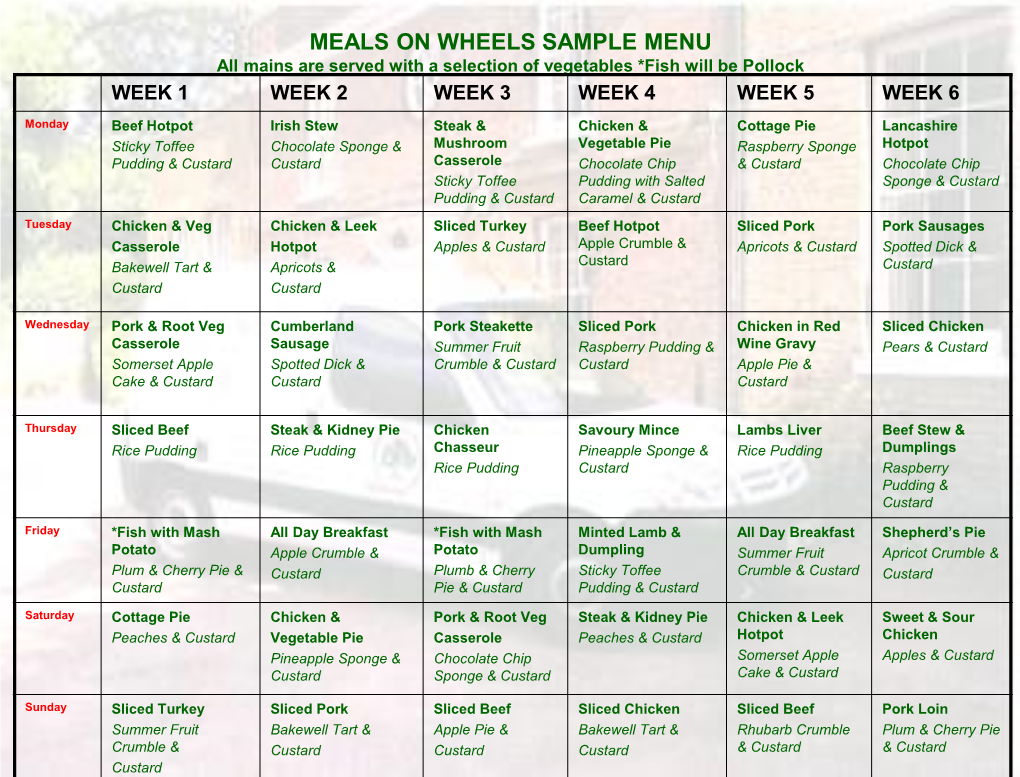 Downloadmow Sample Menu