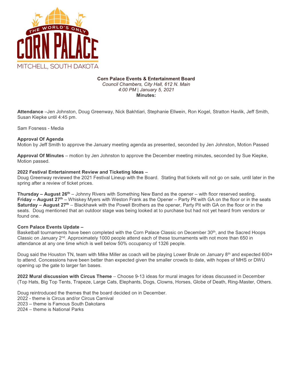 Corn Palace Rentals