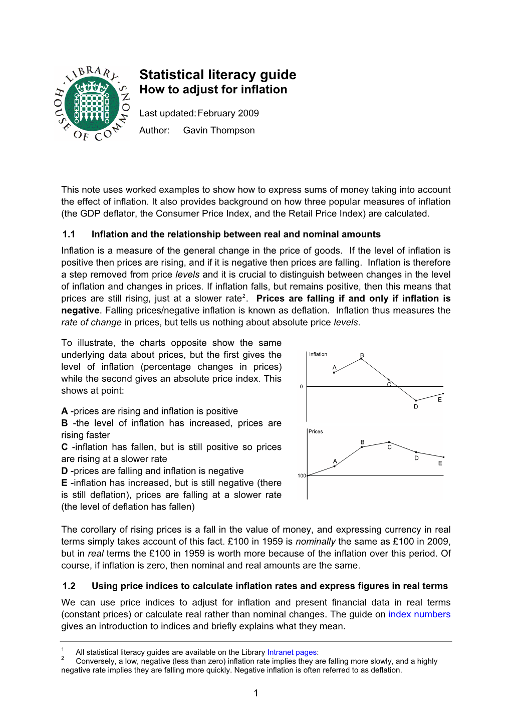 How to Adjust for Inflation -Statistical Literacy Guide