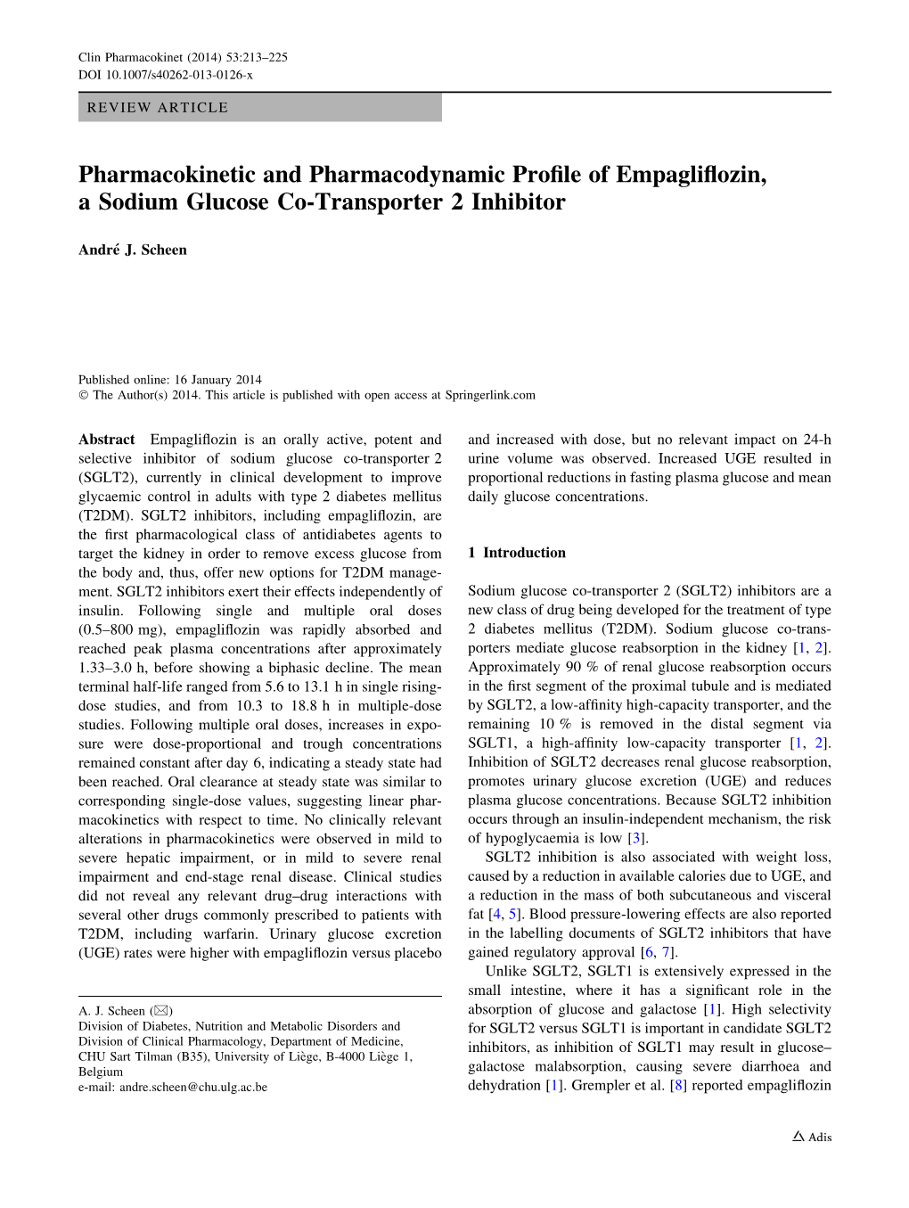 Pharmacokinetic and Pharmacodynamic Profile