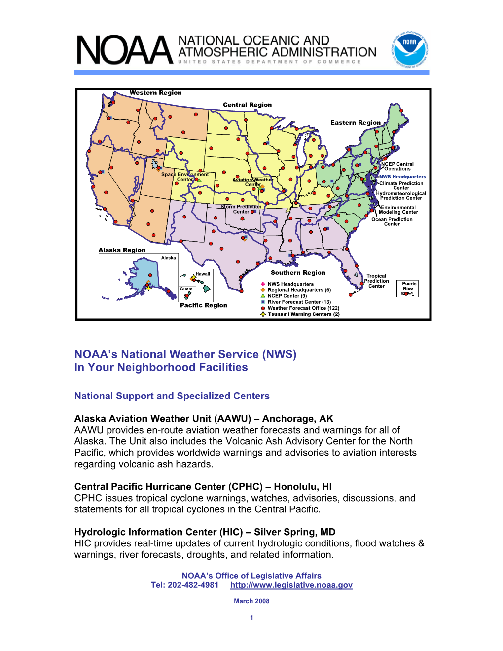 Regional Science Centers and Related Labs and Field Stations