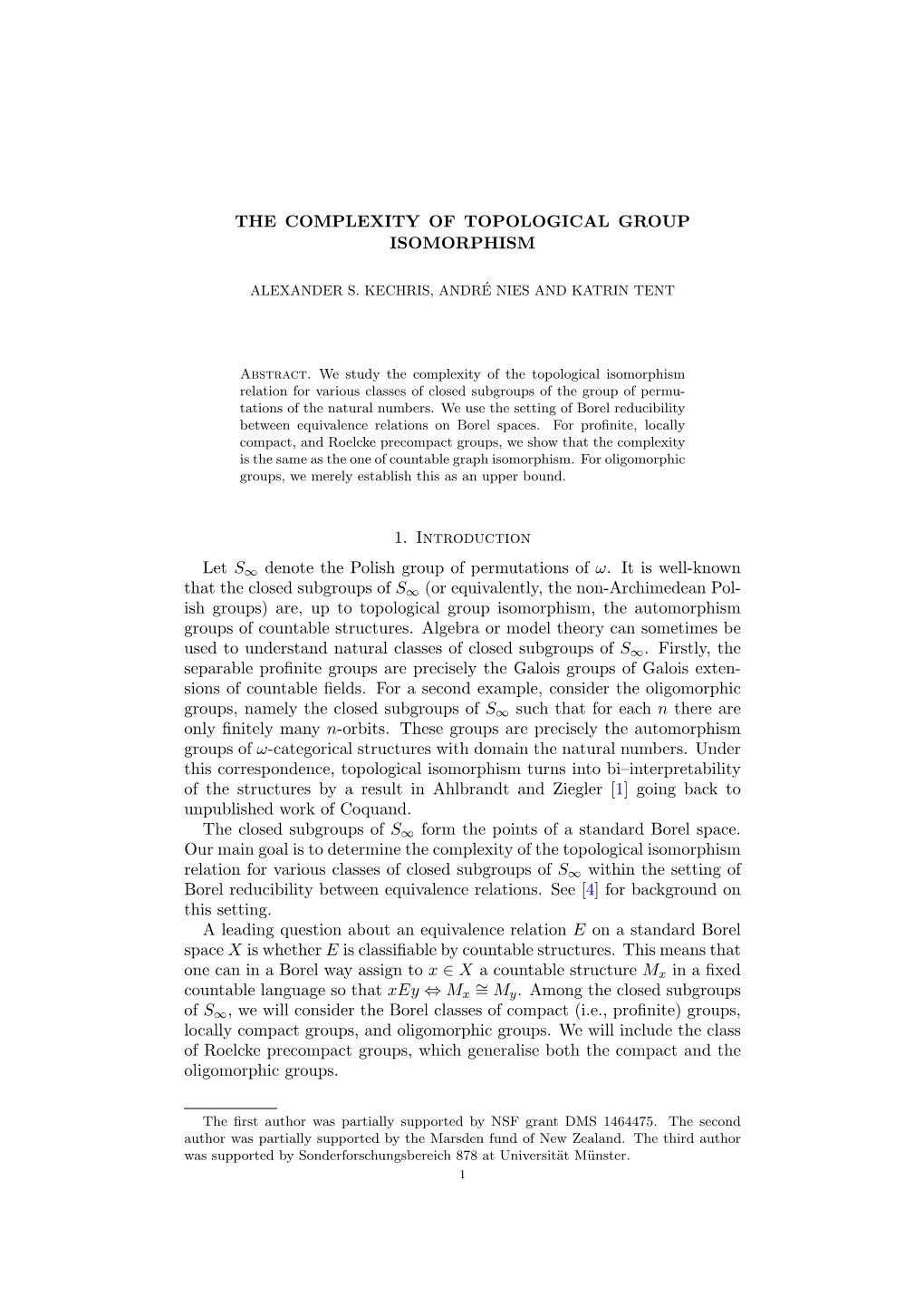 The Complexity of Topological Group Isomorphism