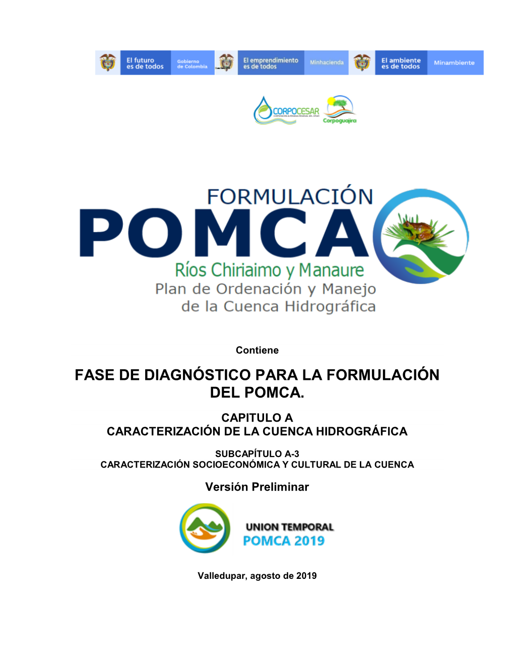 Fase De Diagnóstico Para La Formulación Del Pomca. Capitulo a Caracterización De La Cuenca Hidrográfica