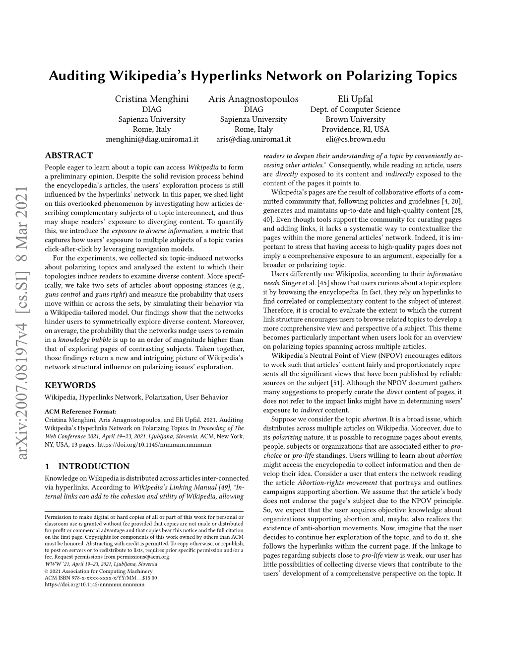 Auditing Wikipedia's Hyperlinks Network on Polarizing Topics