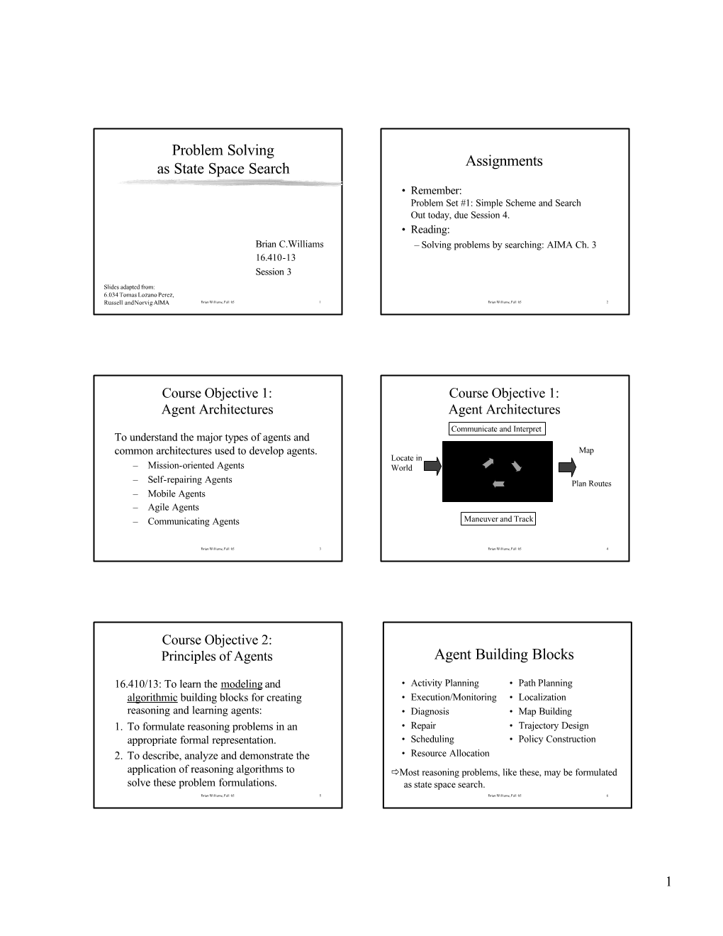 Problem Solving As State Space Search Assignments Agent Building