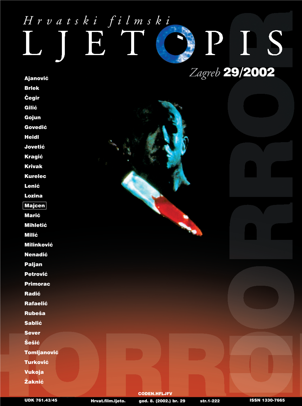 Zagreb 29/2002 Hrvatski Filmski