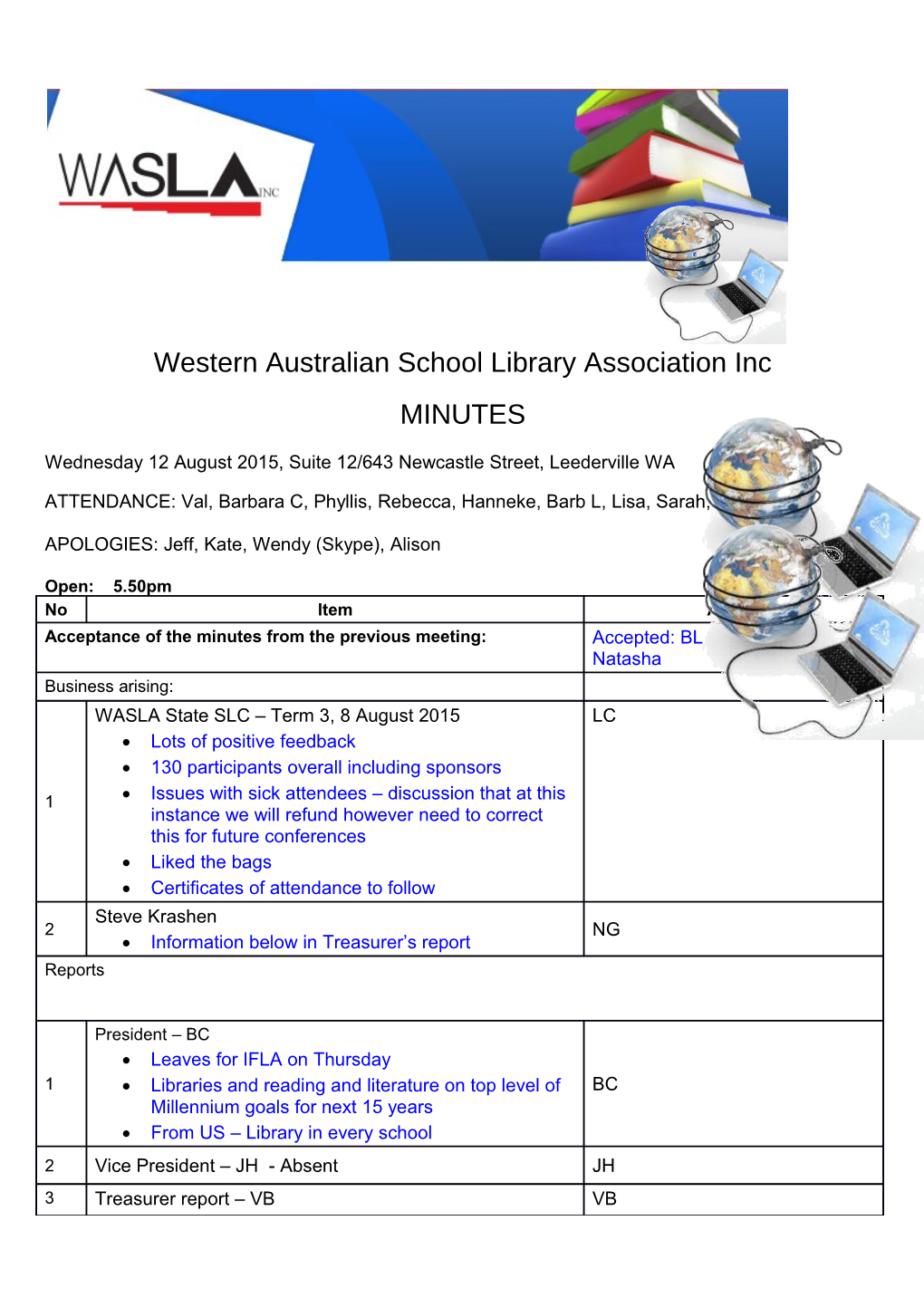 Western Australian School Library Association Inc