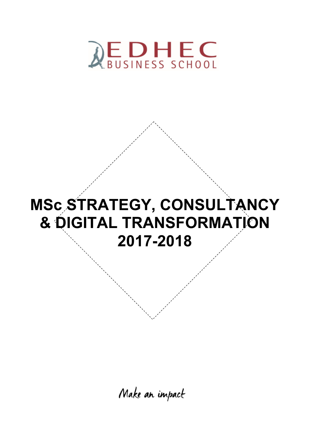 Msc STRATEGY, CONSULTANCY & DIGITAL TRANSFORMATION 2017-2018