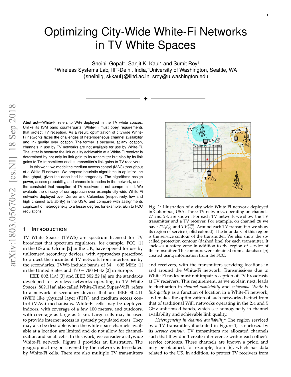 Optimizing City-Wide White-Fi Networks in TV White Spaces