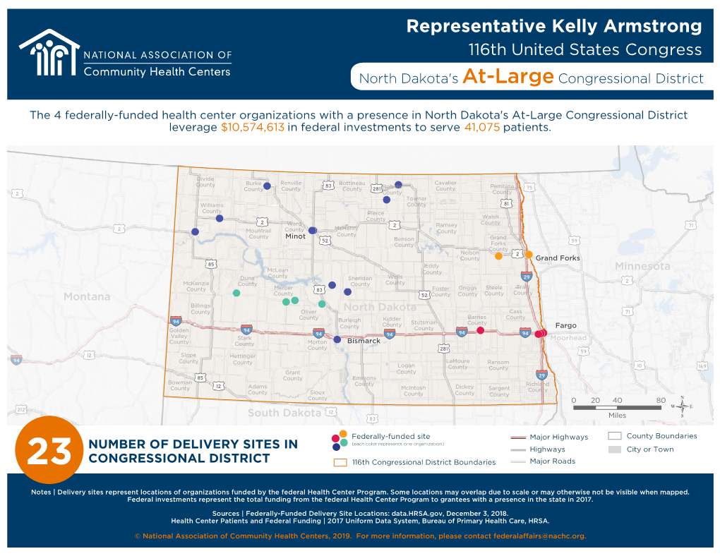 Representative Kelly Armstrong 116Th United States Congress North Dakota's At-Large Congressional District