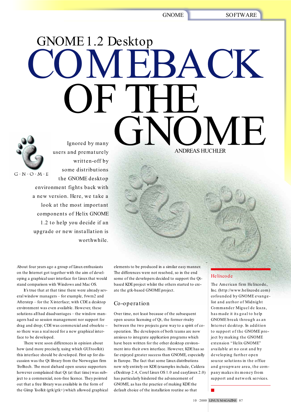 GNOME 1.2 Desktop COMEBACK of THE