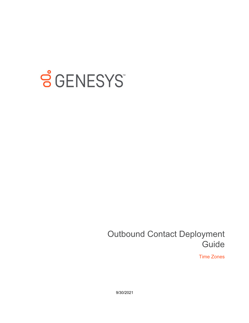 Outbound Contact Deployment Guide