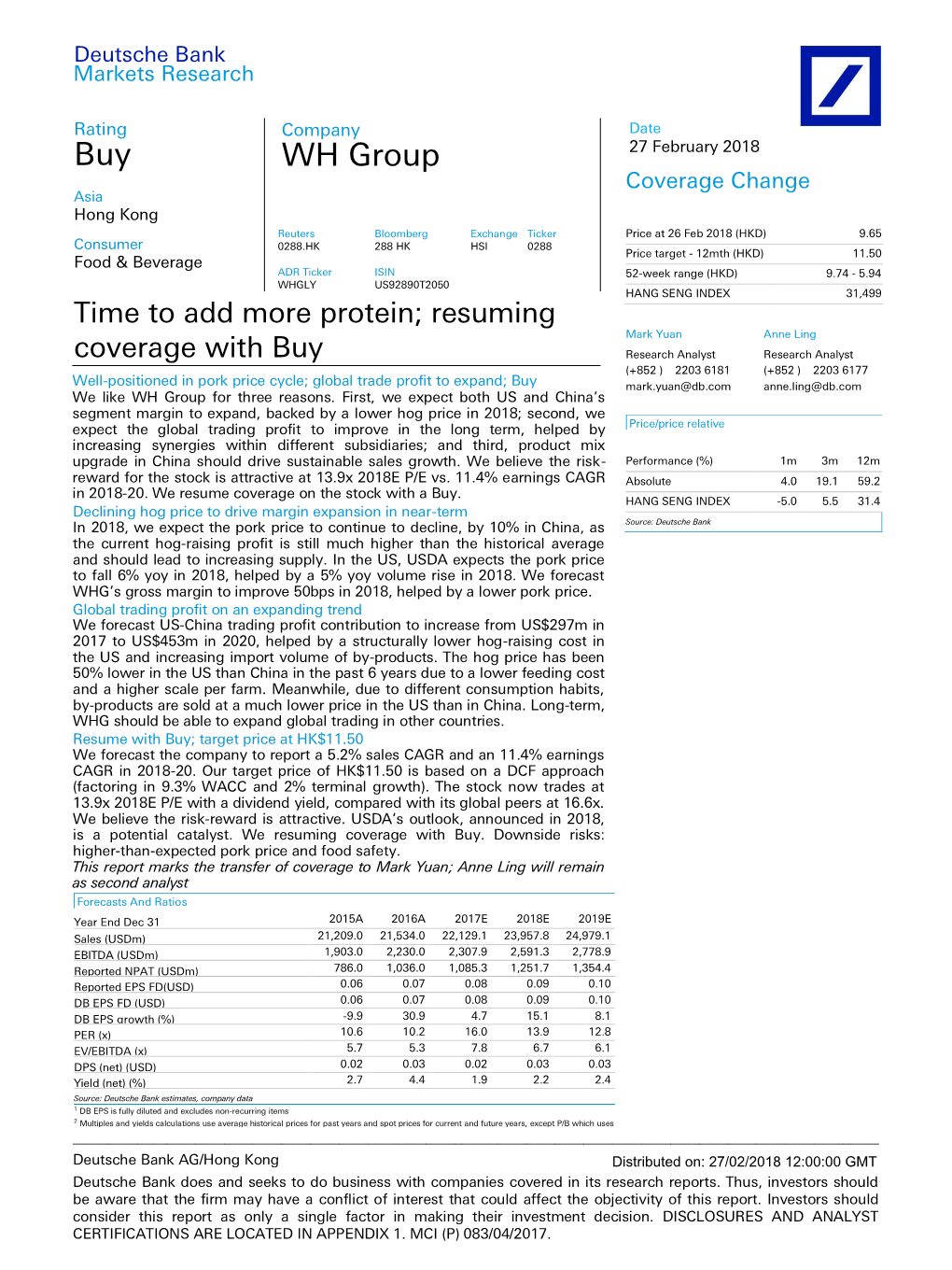 Buy WH Group