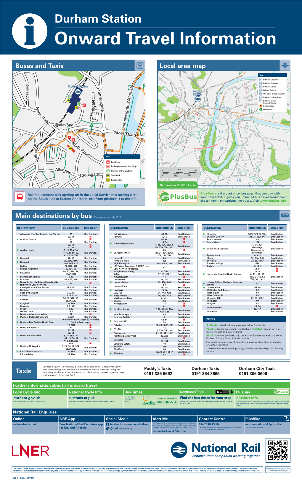 Onward Travel Information Durham Station