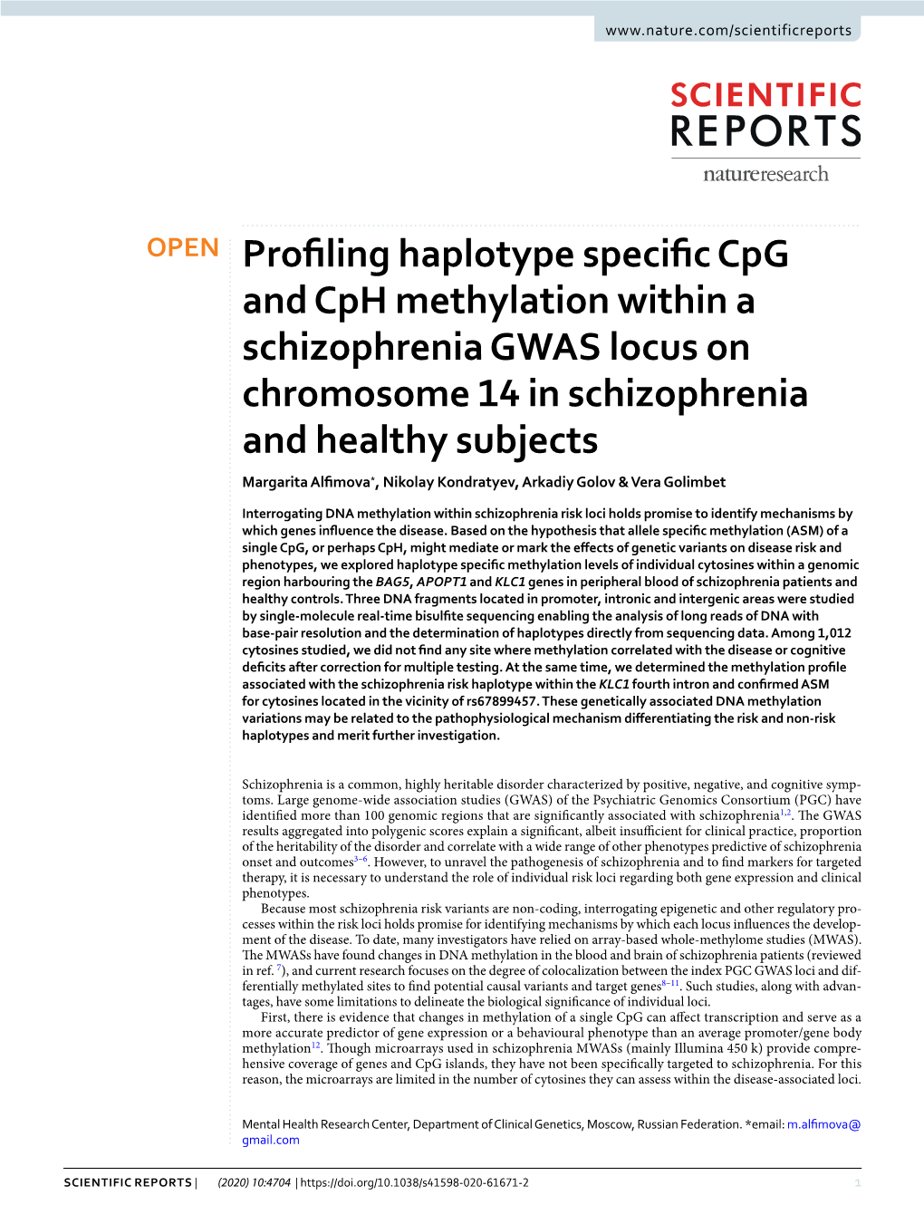 Profiling Haplotype Specific Cpg and Cph Methylation Within A