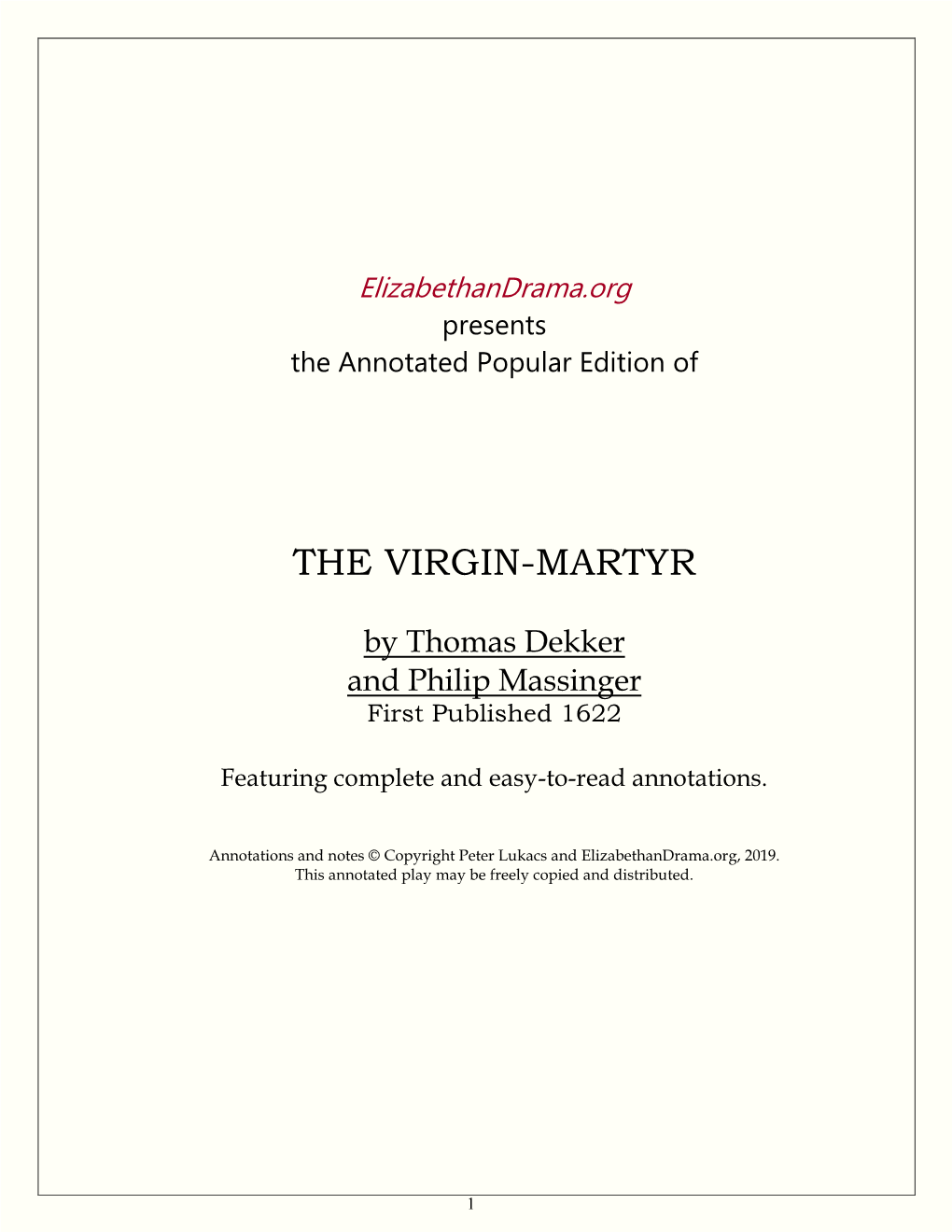 The-Virgin-Martyr-Annotated.Pdf