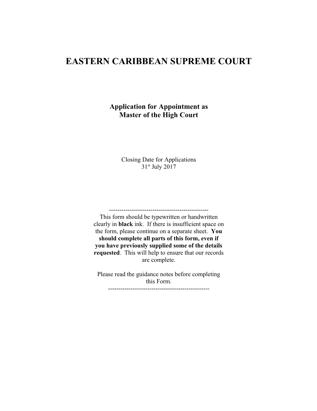 Eastern Caribbean Supreme Court