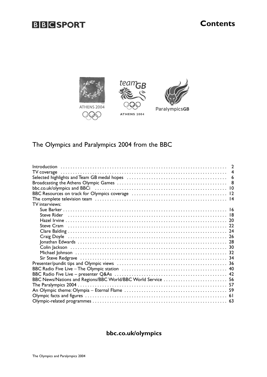 The Olympics & Paralympics 2004