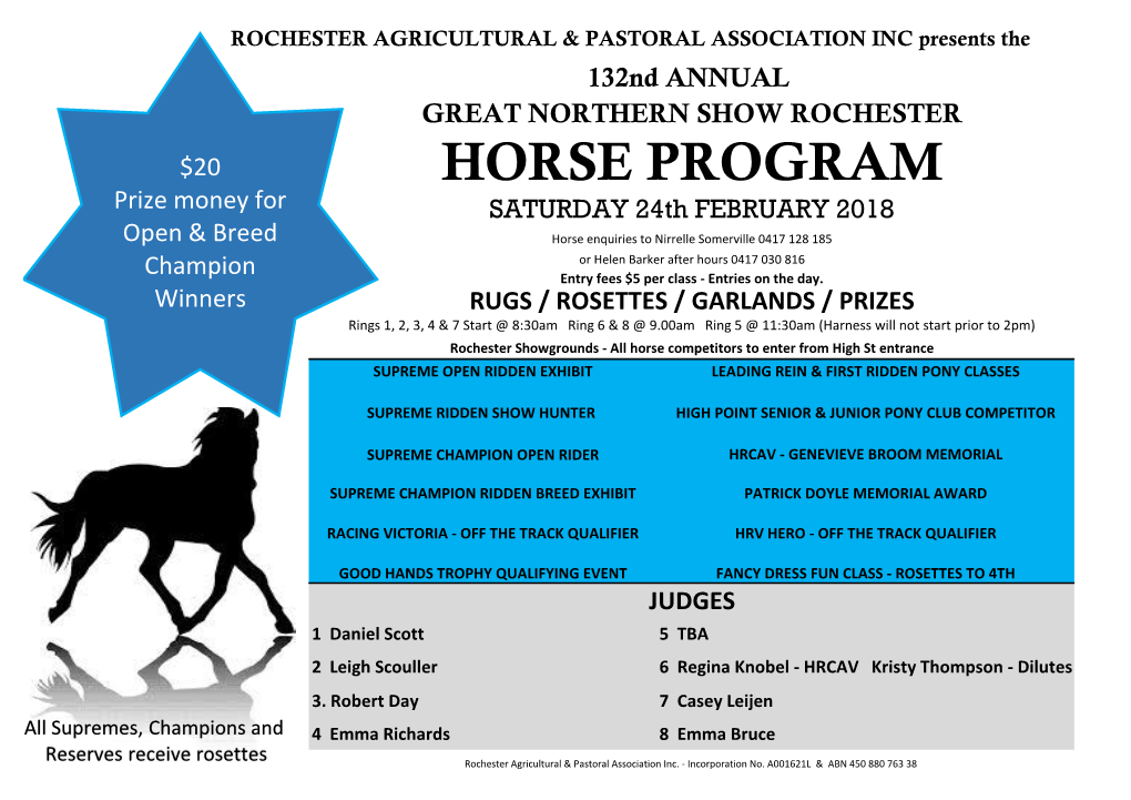 Horse Program