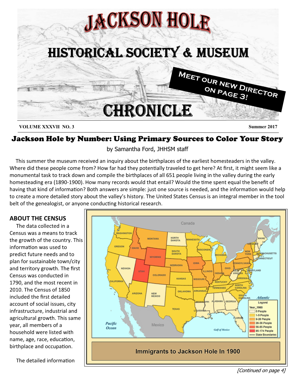 Summer 2017 Jackson Hole by Number: Using Primary Sources to Color Your Story