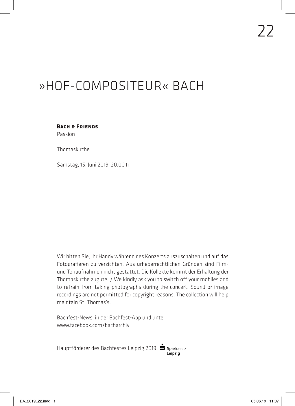 Hof-Compositeur« Bach