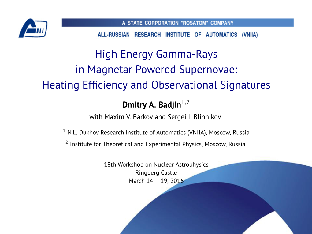 High Energy Gamma-Rays in Magnetar Powered Supernovae: Heating Efﬁciency and Observational Signatures