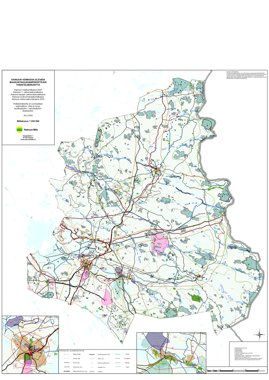 Kainuun Voimassa Olevien Maakuntakaavojen Epävirallinen