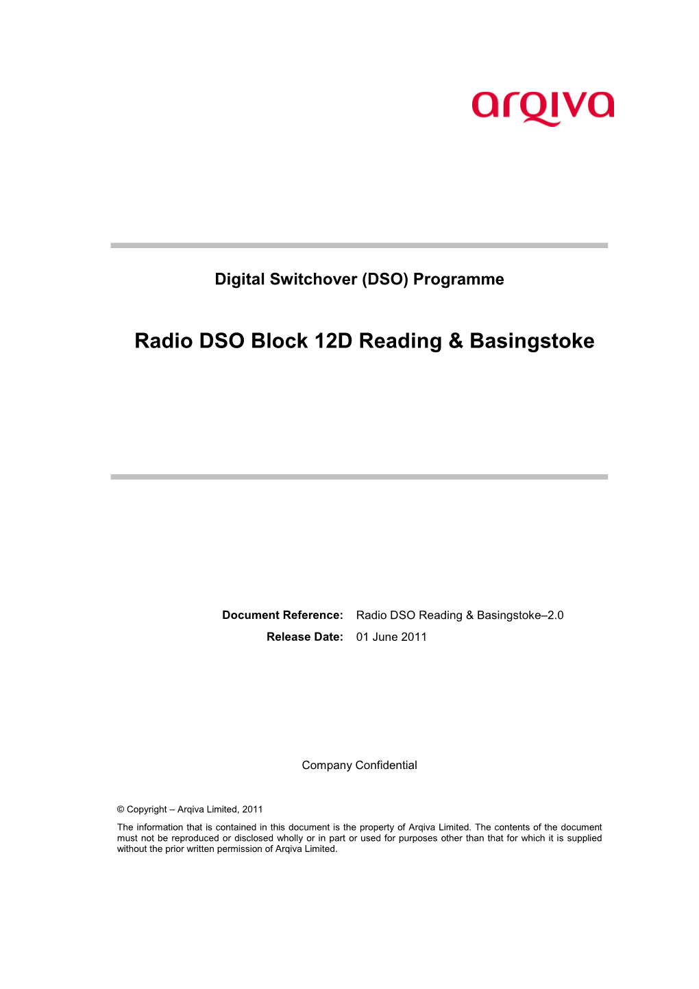 Digital Switchover Reading&Basingstoke 12D Reference Document V2