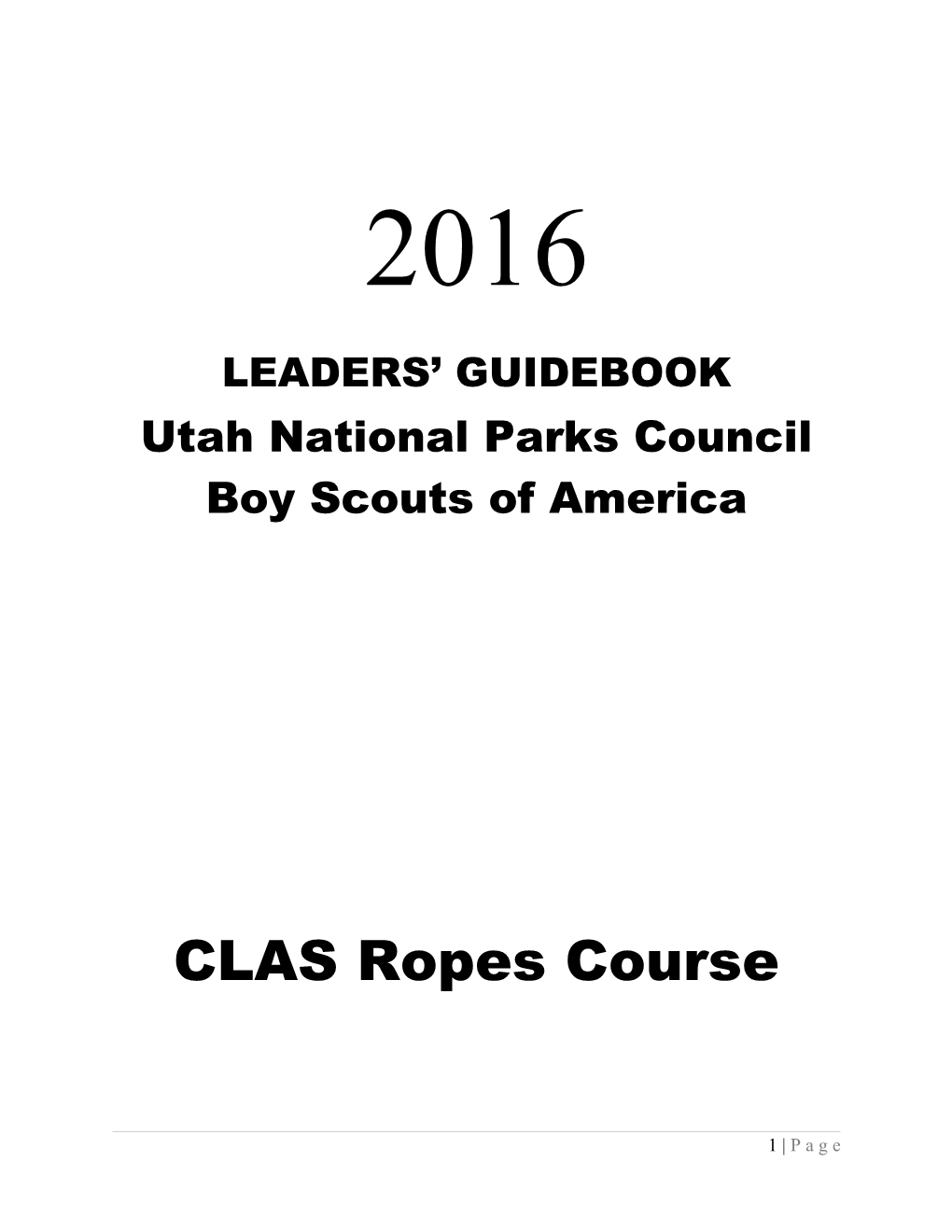 Utah National Parks Council Boy Scouts of America