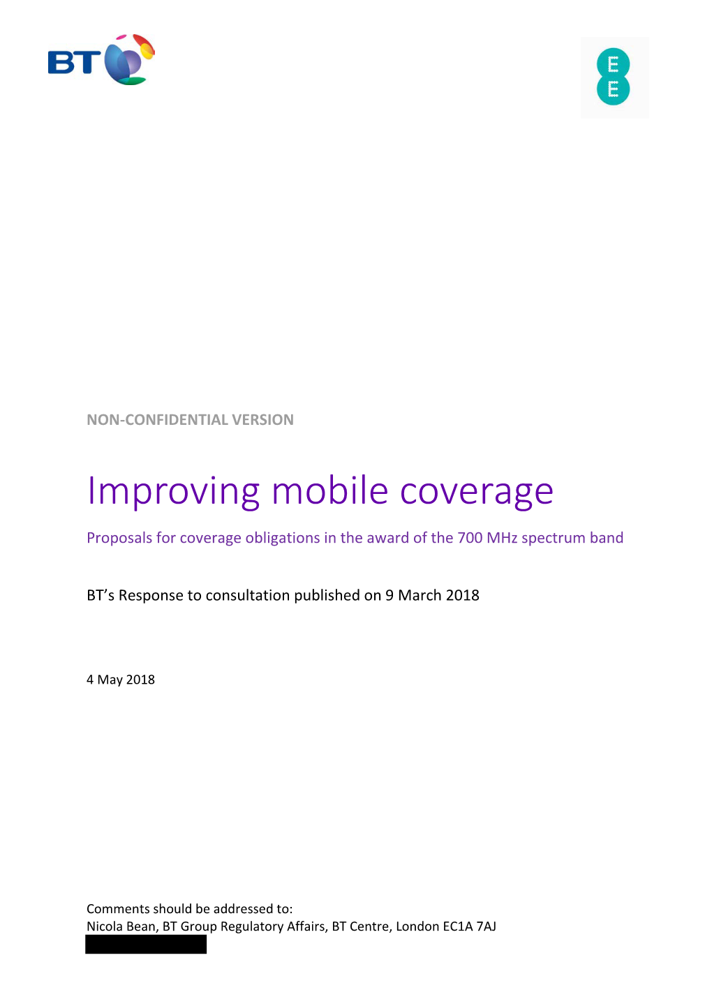 Improving Mobile Coverage Proposals for Coverage Obligations in the Award of the 700 Mhz Spectrum Band