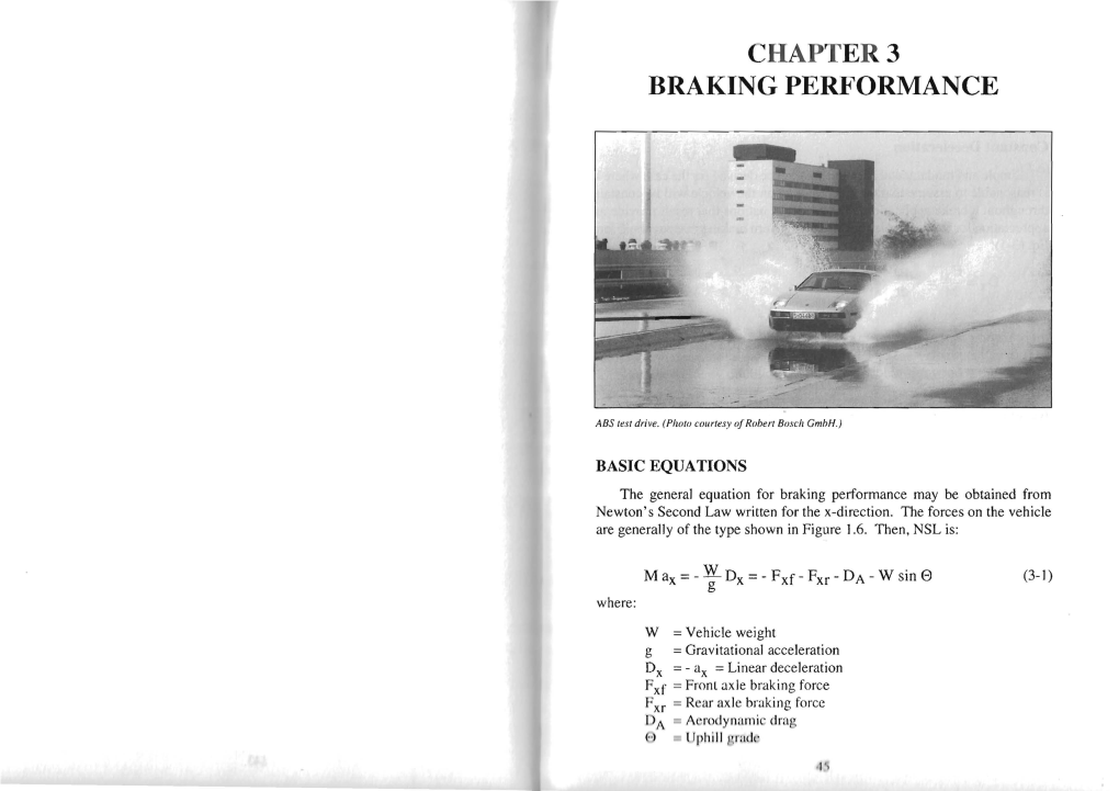 Chapter 3 Braking Performance