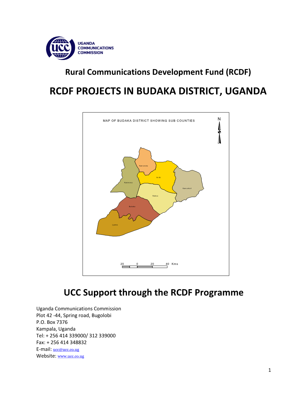 Rcdf Projects in Budaka District, Uganda