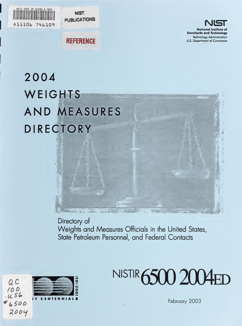 2004 Weights and Measures Directory