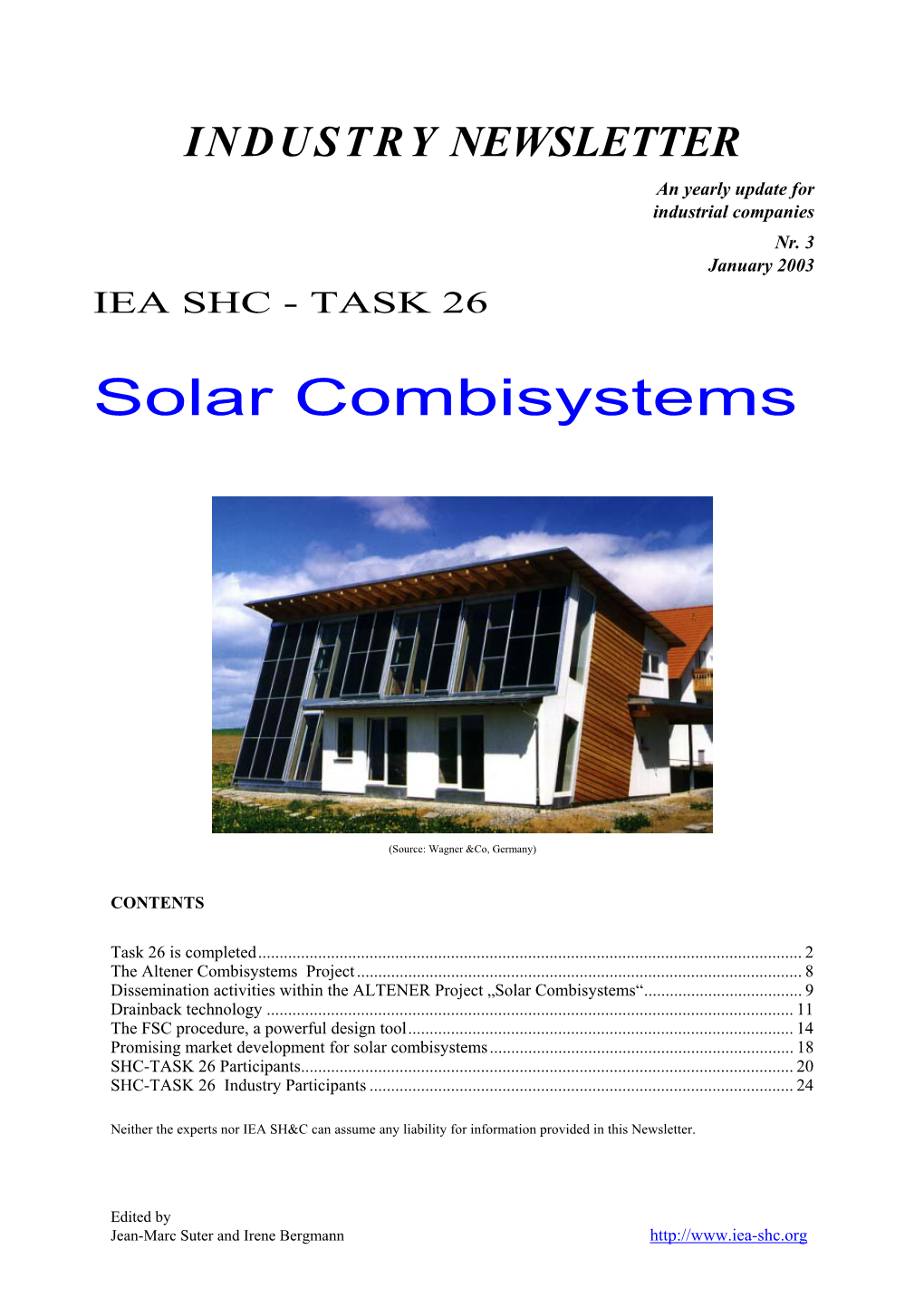 Solar Combisystems