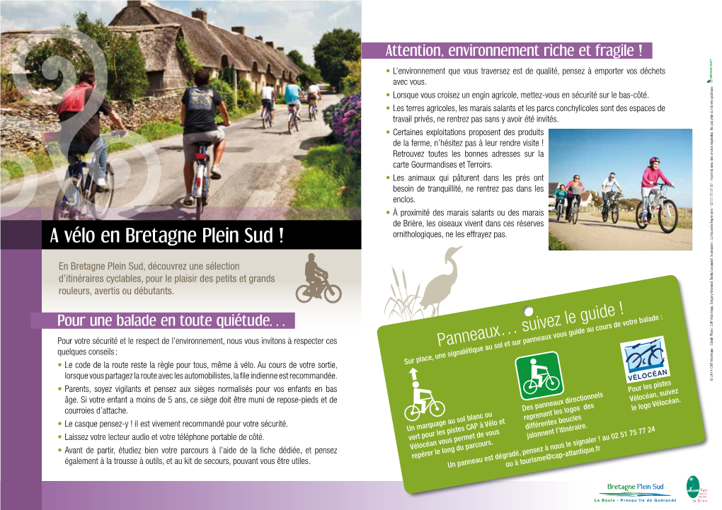 A Vélo En Bretagne Plein Sud ! Ne Pas Jeter Sur La Voie Publique