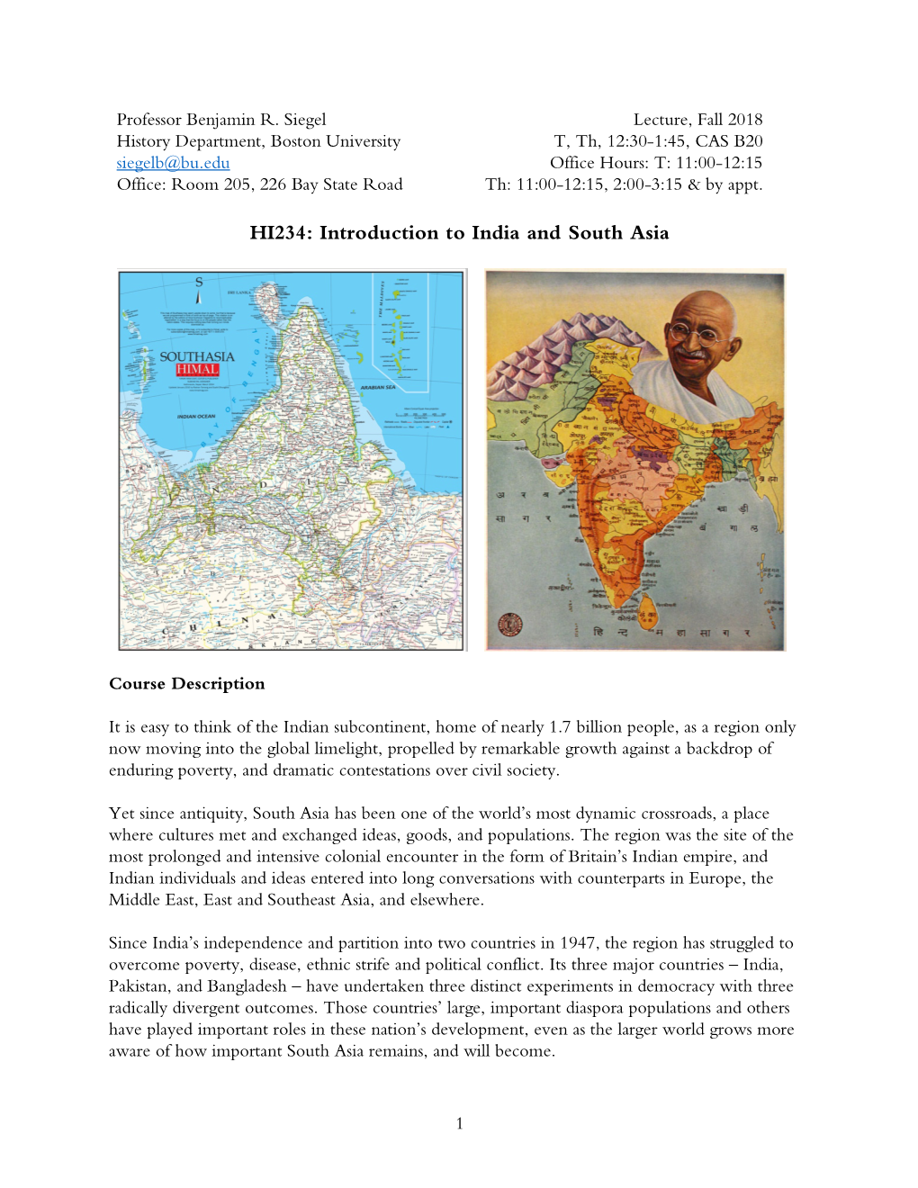 Introduction to India and South Asia