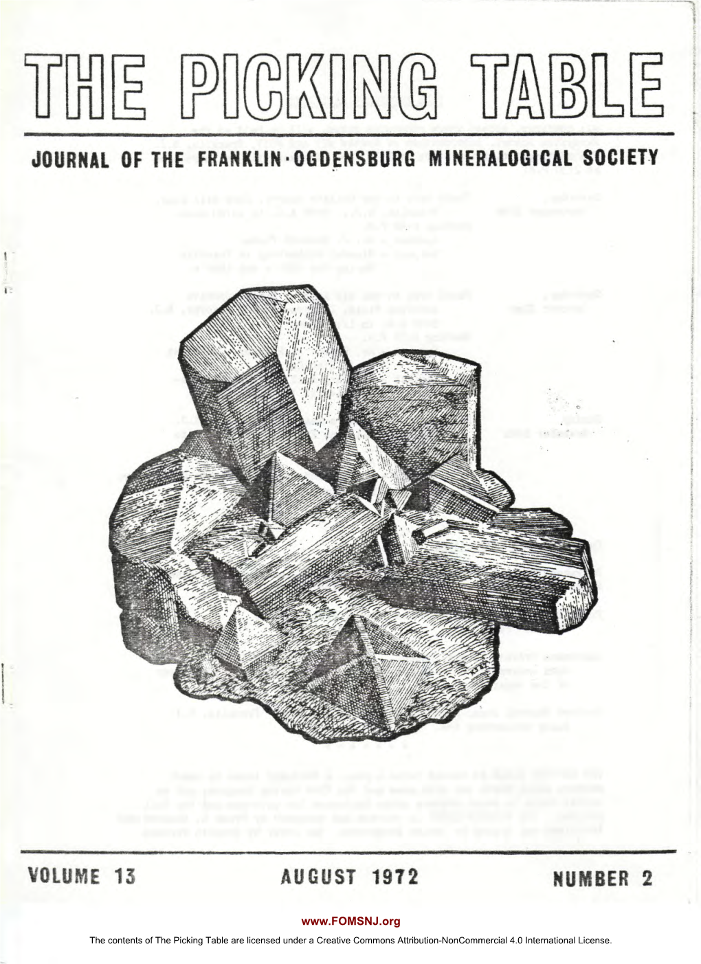 The Picking Table Volume 13, No. 2