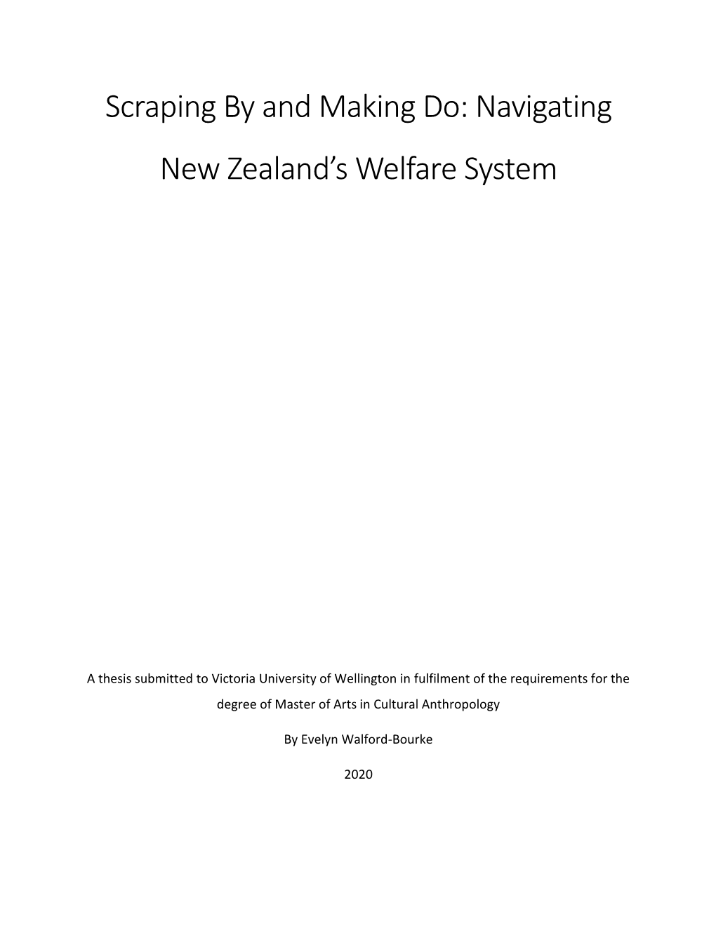 Navigating New Zealand's Welfare System